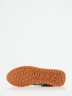 W6YZ – Retro-Sneaker aus Veloursleder Beige