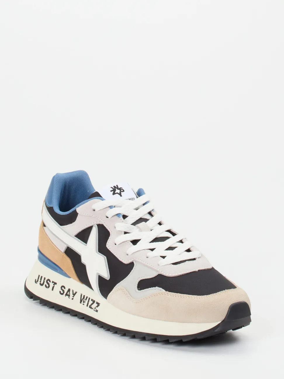W6YZ – Sneaker aus Veloursleder in Beige