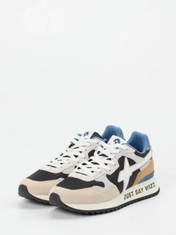 W6YZ – Sneaker aus Veloursleder in Beige