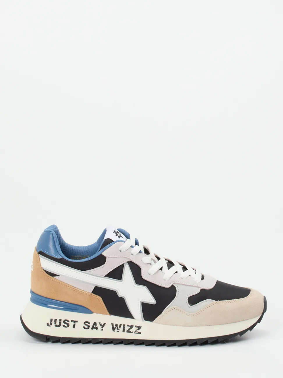 W6YZ – Sneaker aus Veloursleder in Beige