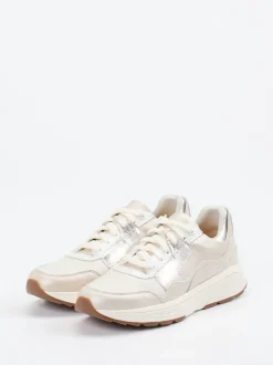 XSENSIBLE – Chunky Sneaker aus Metallicleder beige