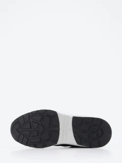 Xsensible – Chunky Sneaker aus geprägtem Leder Blau