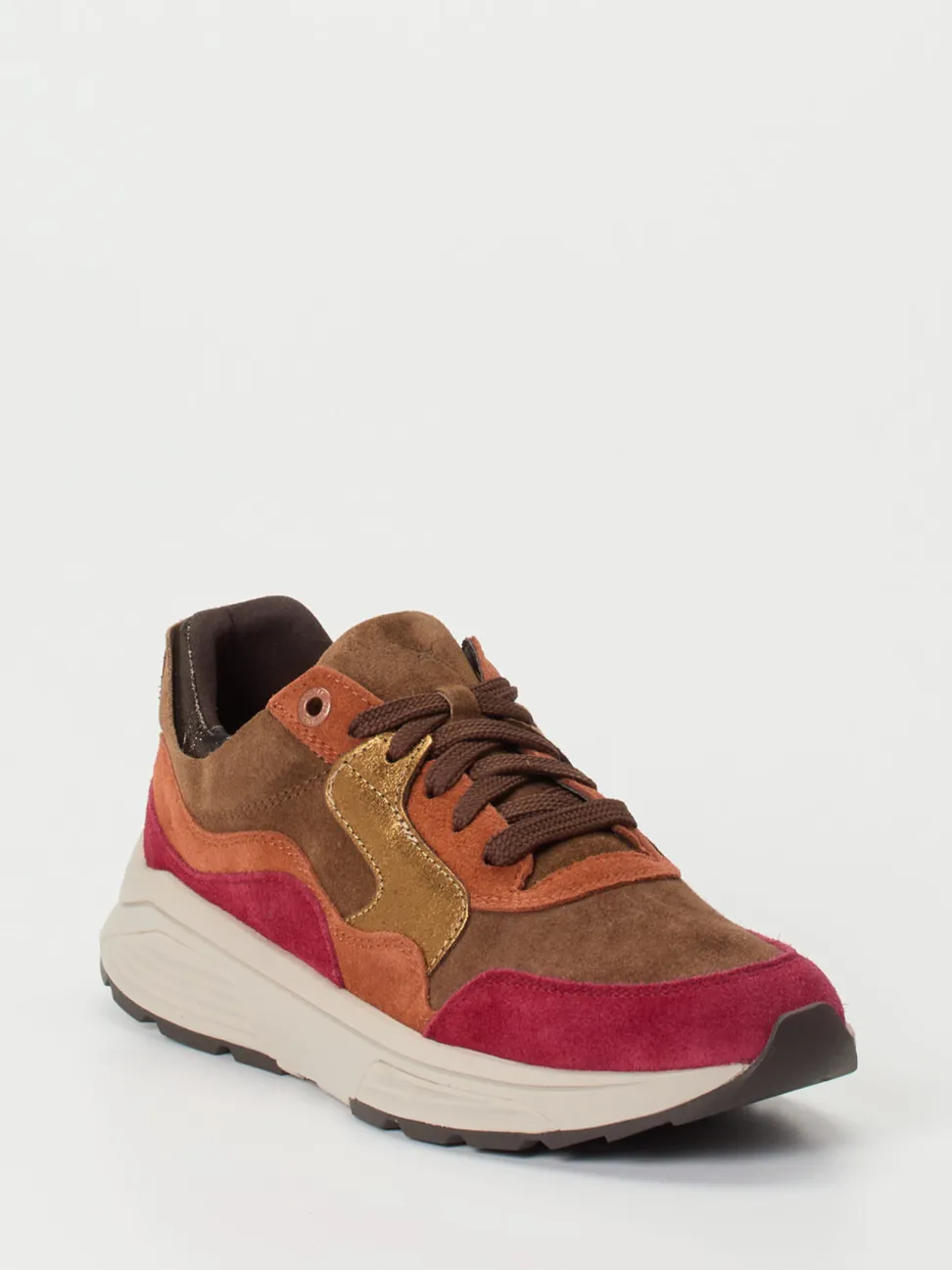 XSENSIBLE – Chunky Sneaker aus Veloursleder Multi