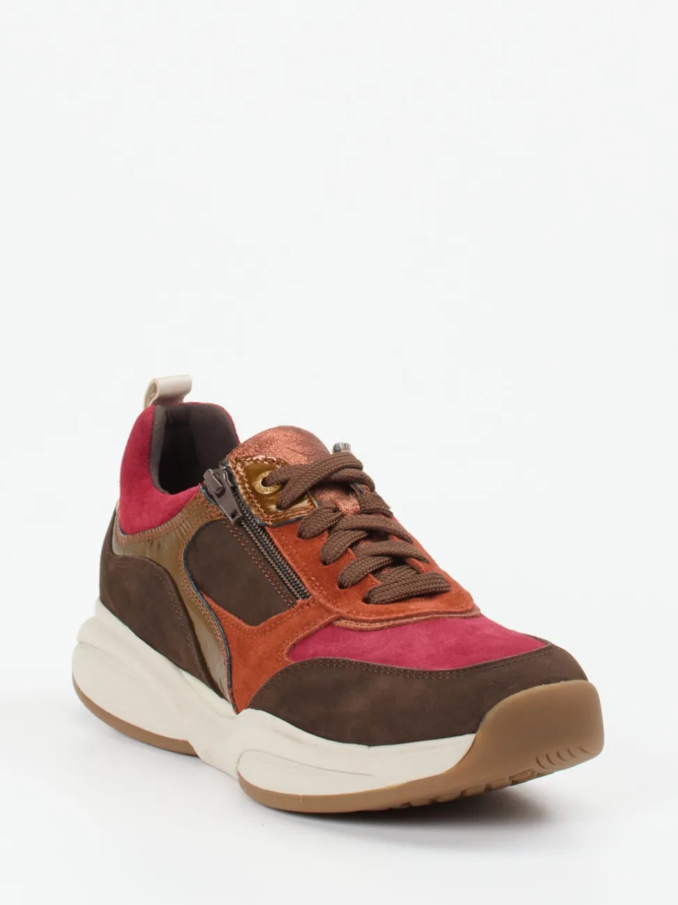 Xsensible – Chunky Sneaker aus Veloursleder multicolor