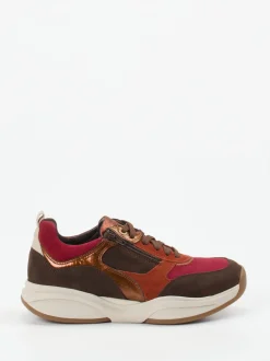 Xsensible – Chunky Sneaker aus Veloursleder multicolor