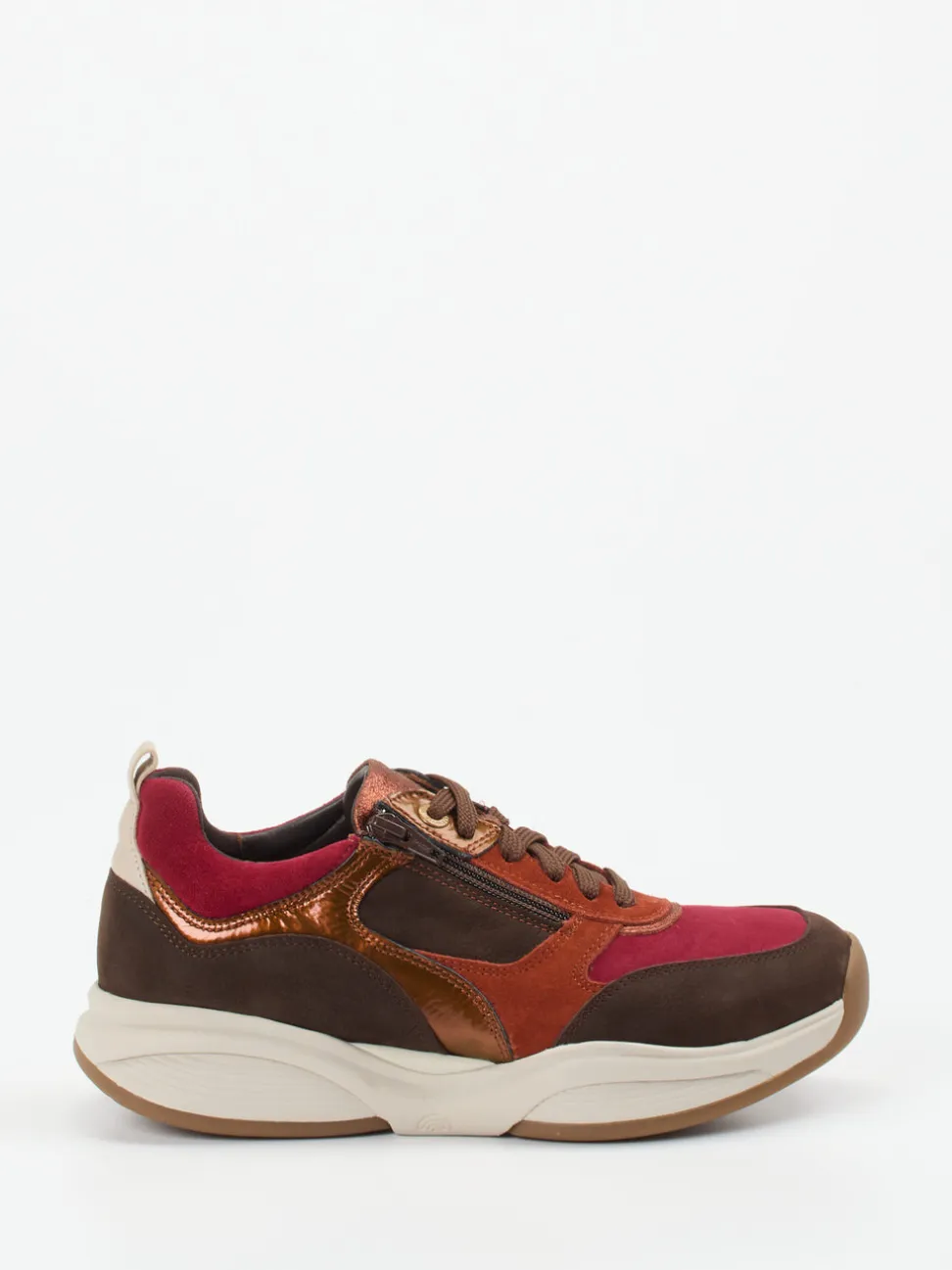 Xsensible – Chunky Sneaker aus Veloursleder multicolor