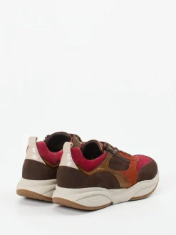 Xsensible – Chunky Sneaker aus Veloursleder multicolor