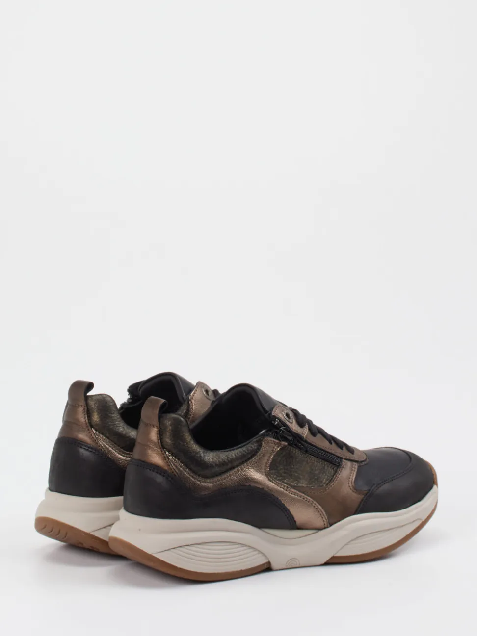 Xsensible – Chunky Sneaker aus Kalbleder schwarz
