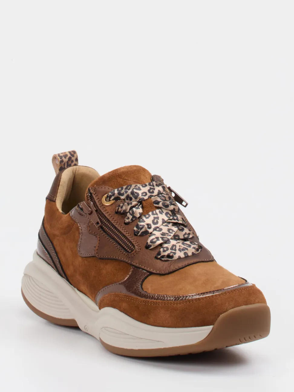 Xsensible – Chunky-Sneaker aus Veloursleder braun