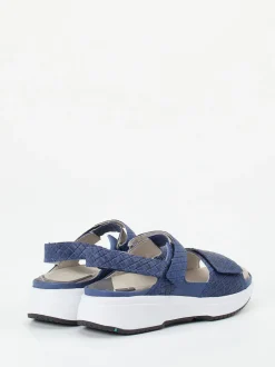 XSENSIBLE – Komfort-Sandale aus geprägtem Leder blau