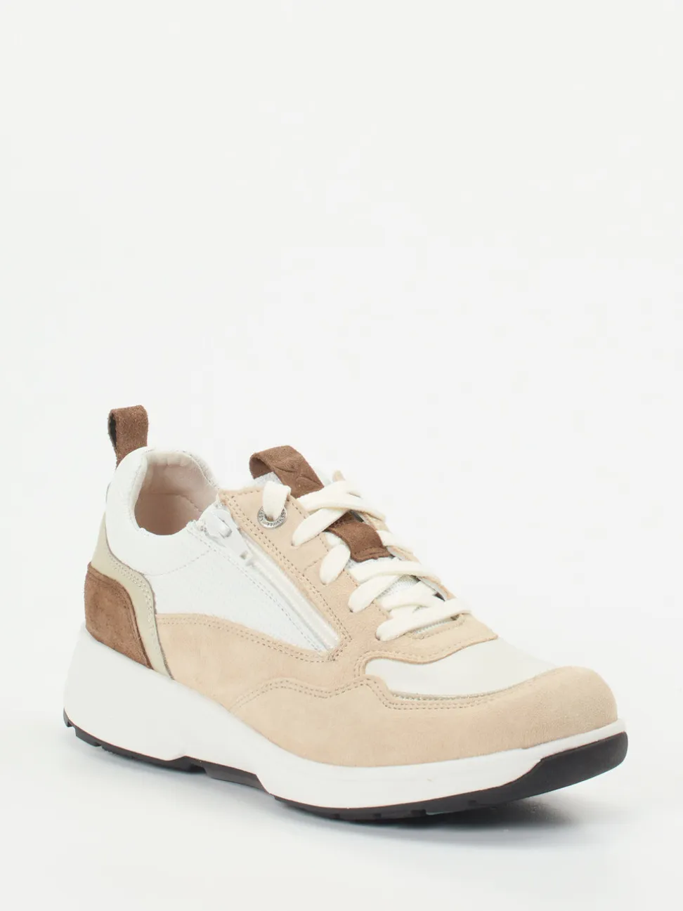 Xsensible – Komfort-Sneaker aus Veloursleder beige
