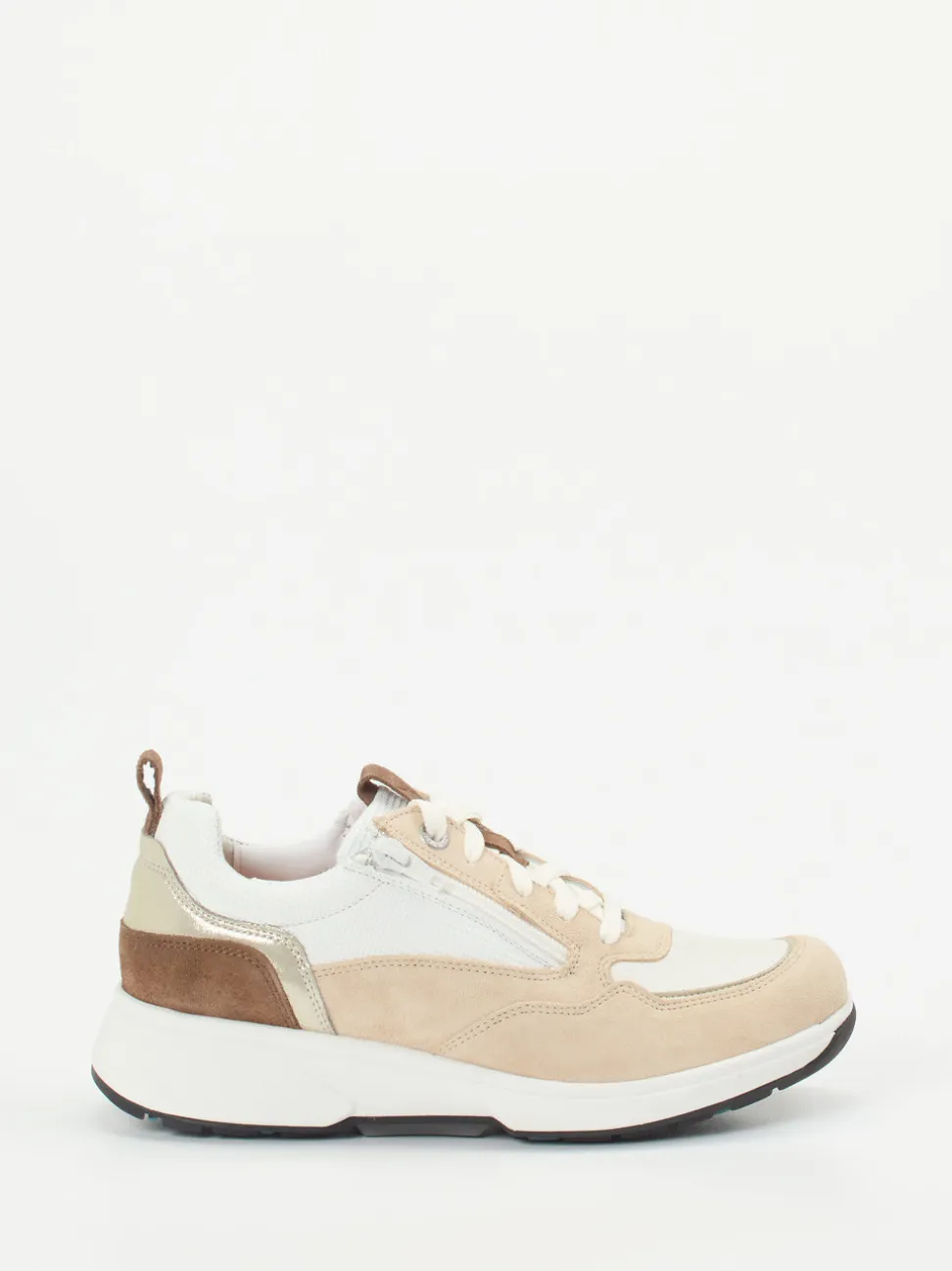Xsensible – Komfort-Sneaker aus Veloursleder beige