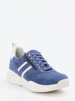 XSENSIBLE – Komfort-Sneaker aus Veloursleder blau