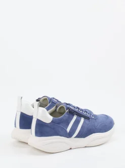 XSENSIBLE – Komfort-Sneaker aus Veloursleder blau