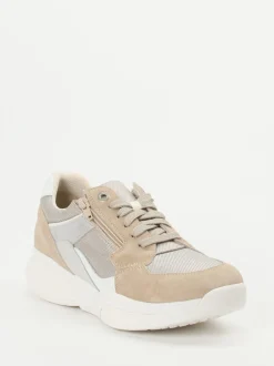 XSENSIBLE – Komfort-Sneaker aus Veloursleder beige