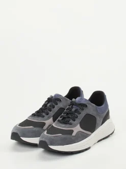Xsensible – Sneaker aus Veloursleder und Mesh grau