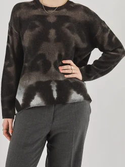 Yippie Hippie – Feinstrickpullover aus Wollmix Dunkelbraun