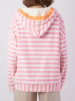 Yippie Hippie – Kapuzenpullover aus Frottee Hellrosa