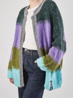 Yippie Hippie – Strickjacke aus Textil Dunkelgrün