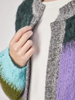 Yippie Hippie – Strickjacke aus Textil Dunkelgrün
