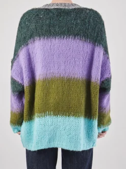 Yippie Hippie – Strickjacke aus Textil Dunkelgrün