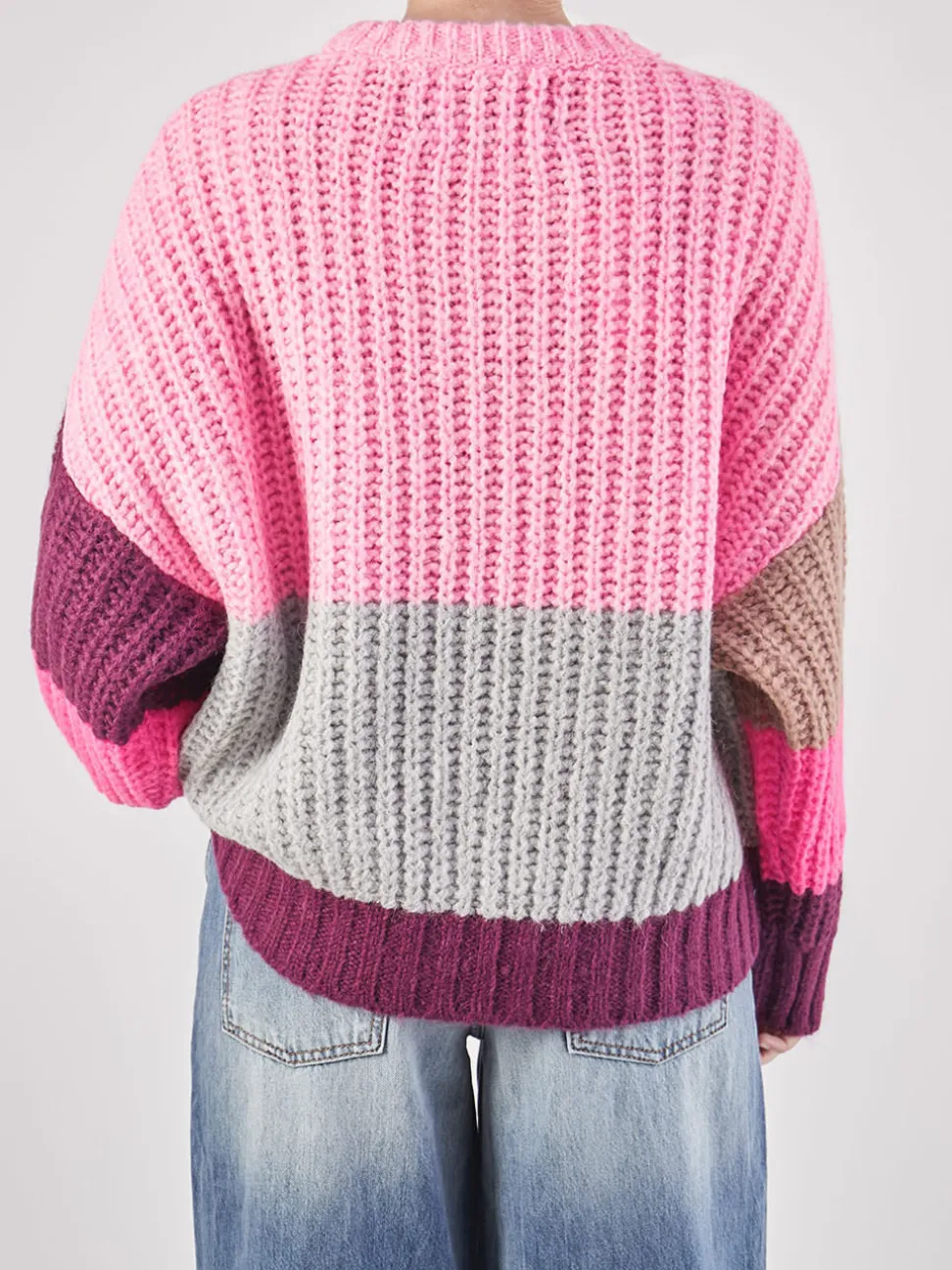 Yippie Hippie – Strickpullover aus Textil in Rosa