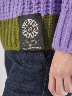 Yippie Hippie – Strickpullover aus Textil Dunkelgrün