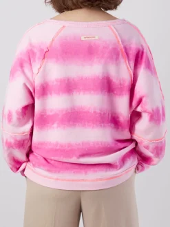 Yippie Hippie – Sweatshirt aus Baumwolle in Pink